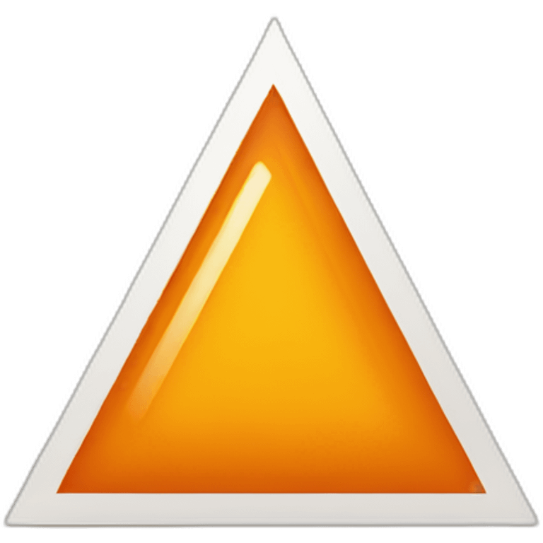 Triangle orange 3 part emoji