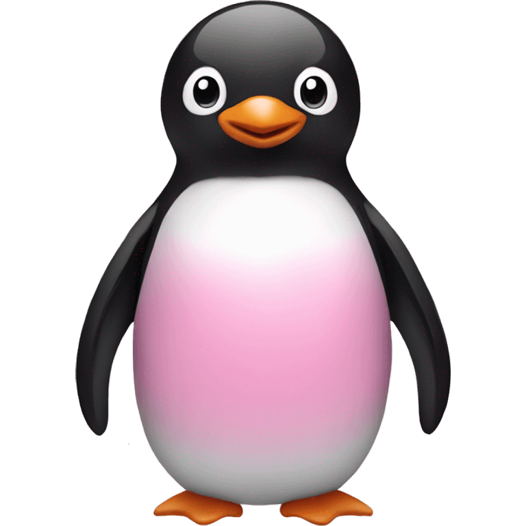 Penguin pink emoji