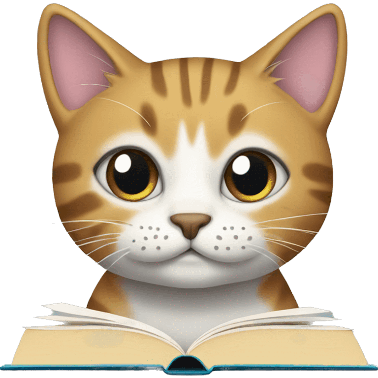 book featuring a cat emoji