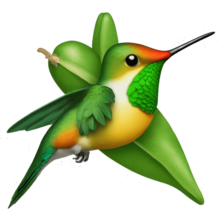 green mango is a large species of hummingbird Reinita Puerto Rico turquese emoji