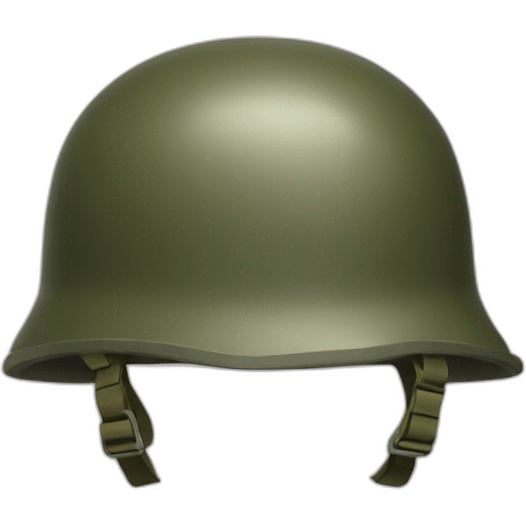 broked military helmet emoji