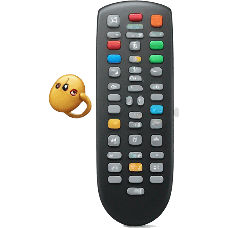 Realistic smart tv remote control  emoji