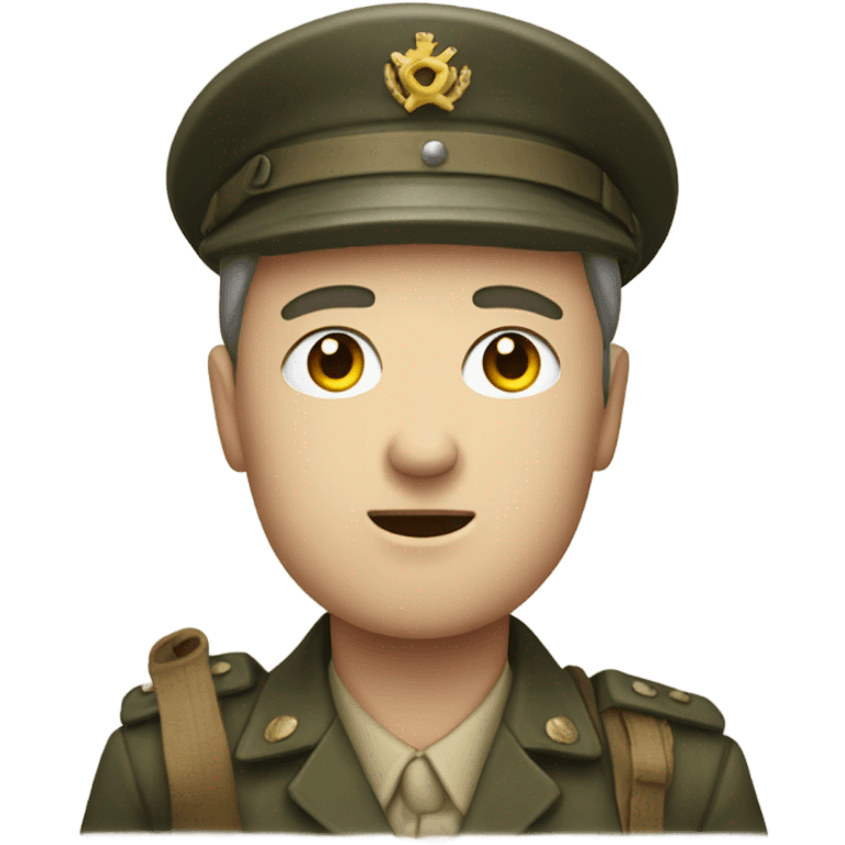 Person using iPhone 16 in world war 2 emoji