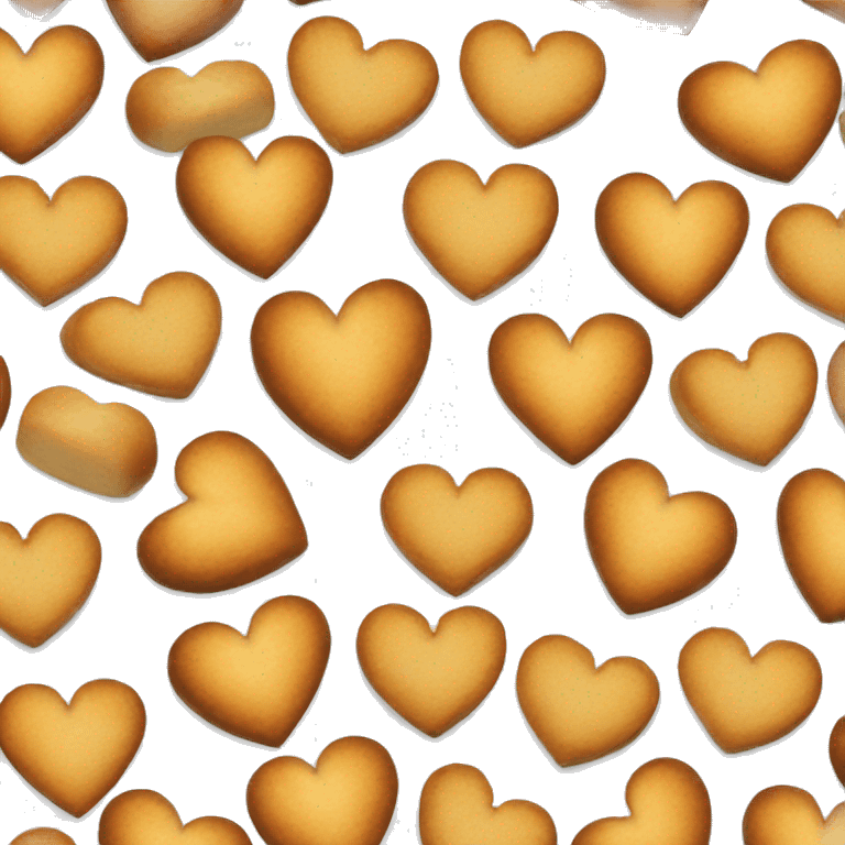 Heart shaped bread emoji