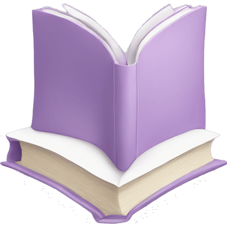 A pastel purple book  emoji