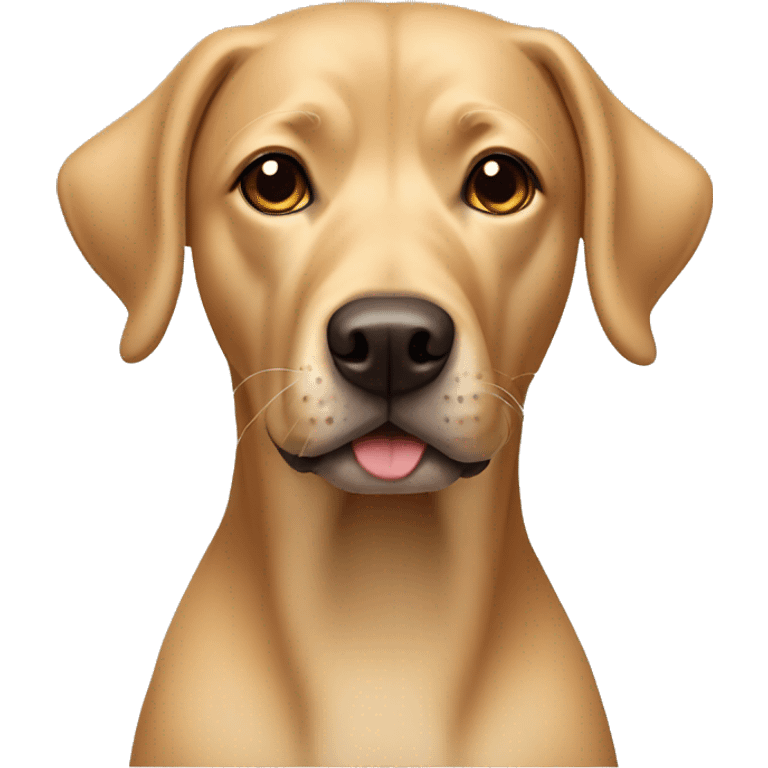 Realistic tan lab mix dog  emoji