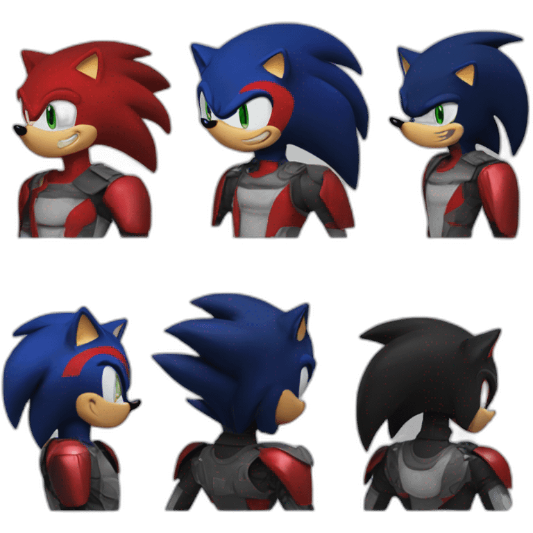 Sonic shadow knuckles ami chaos emoji