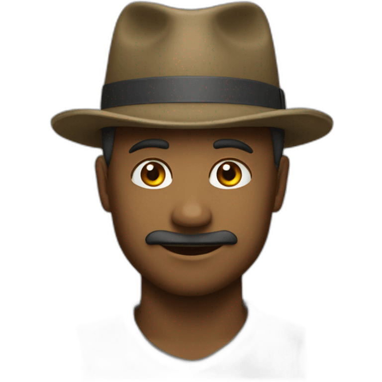 Doigt d’honneur sur un chapeau emoji