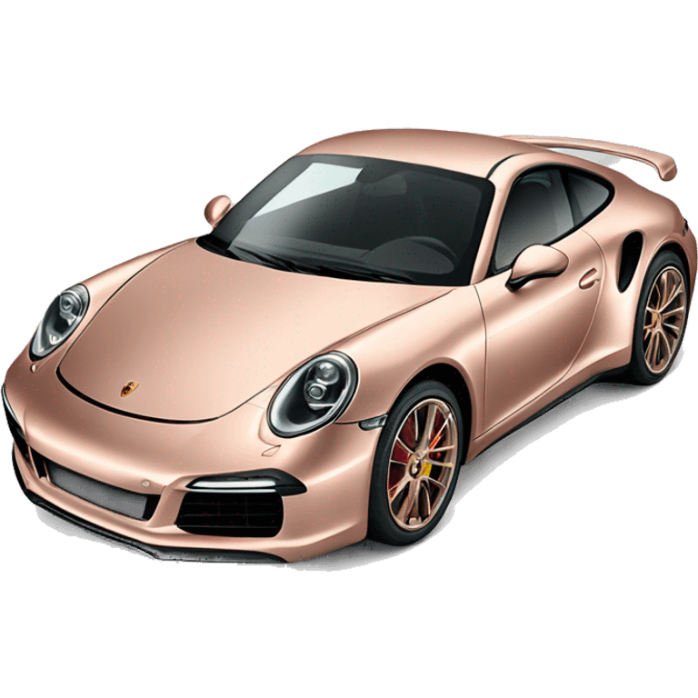 Porsche 911 in rose gold  emoji