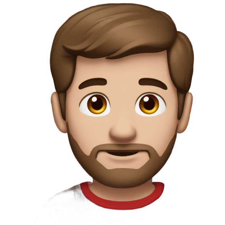 Man with brown hair and brown eyes wearing red and black buffalo plaid pjs. White skin. emoji