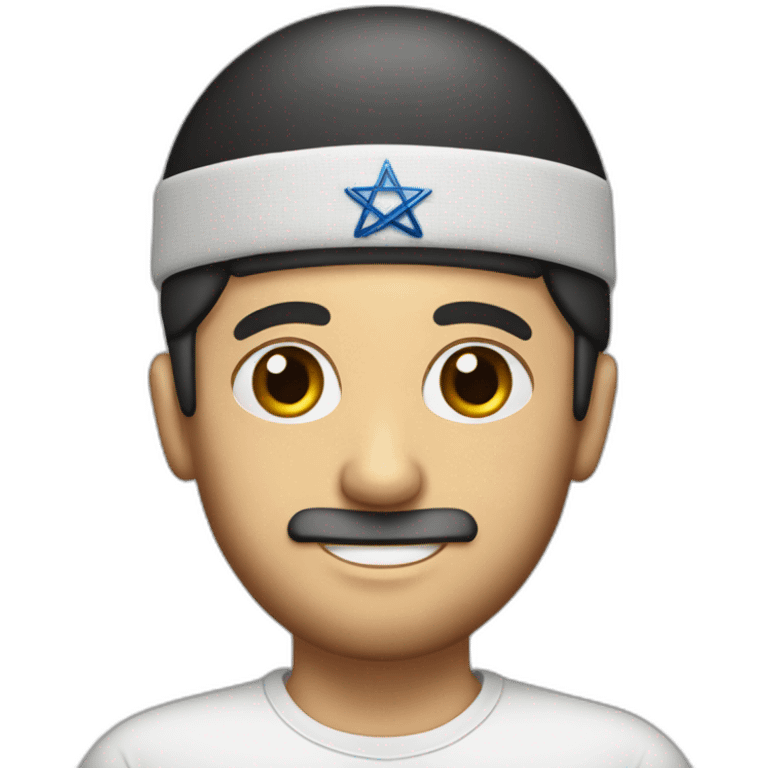 A Jew in a kippah emoji