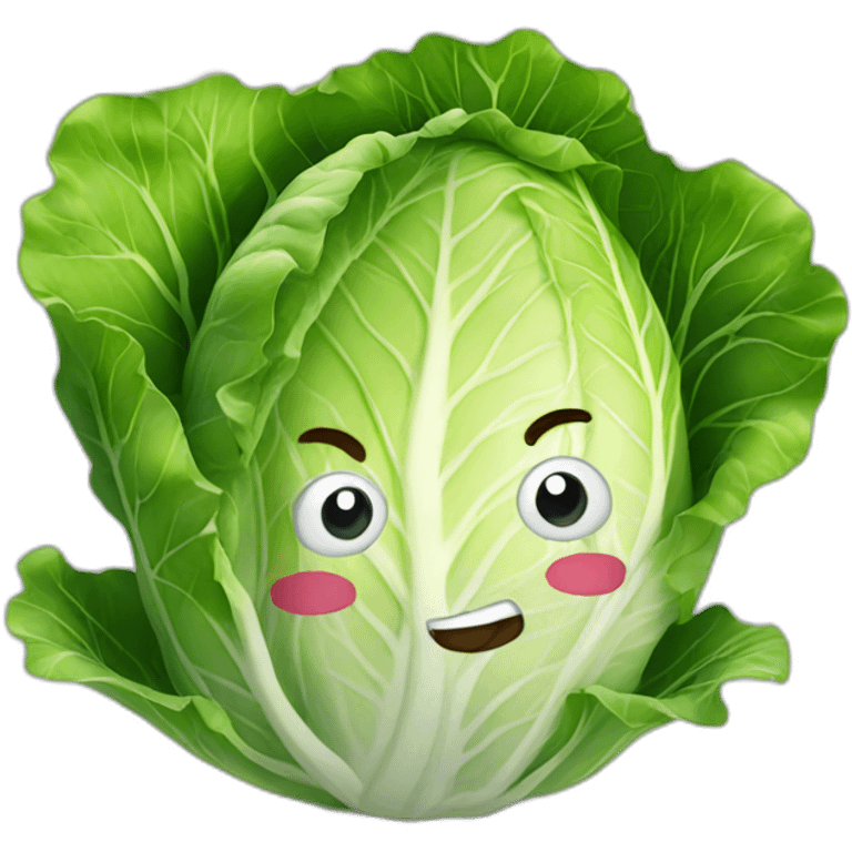 Cabbage-smiling emoji