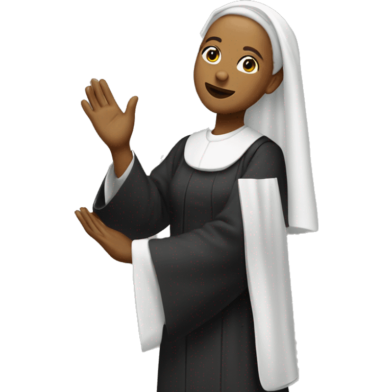 Female Priest elevating the host  emoji