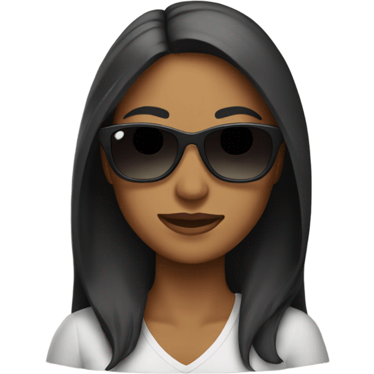 Wife wearing a sunglasses  emoji