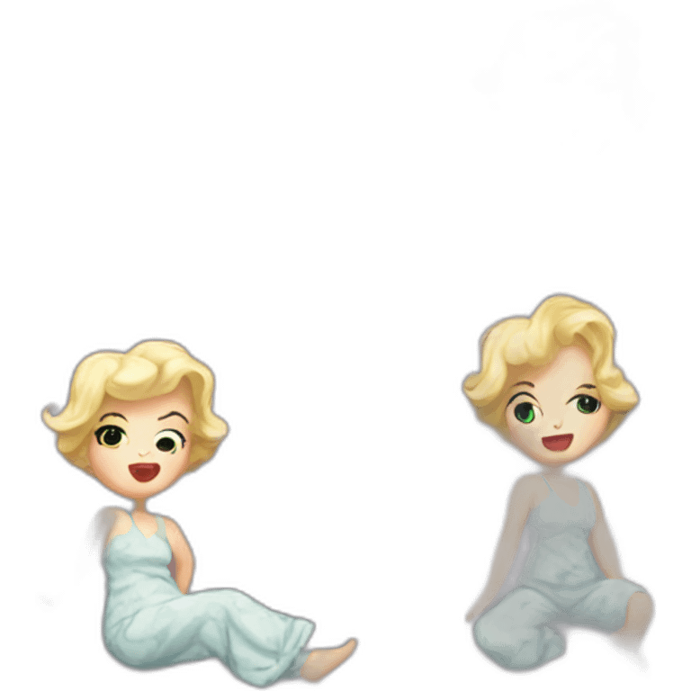 marilyn monroe in pijamas emoji