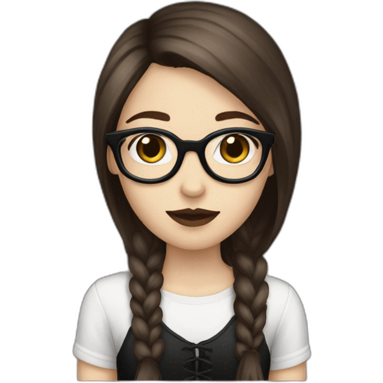 Tall-white-goth-girl-brown-hair-with-glasses emoji