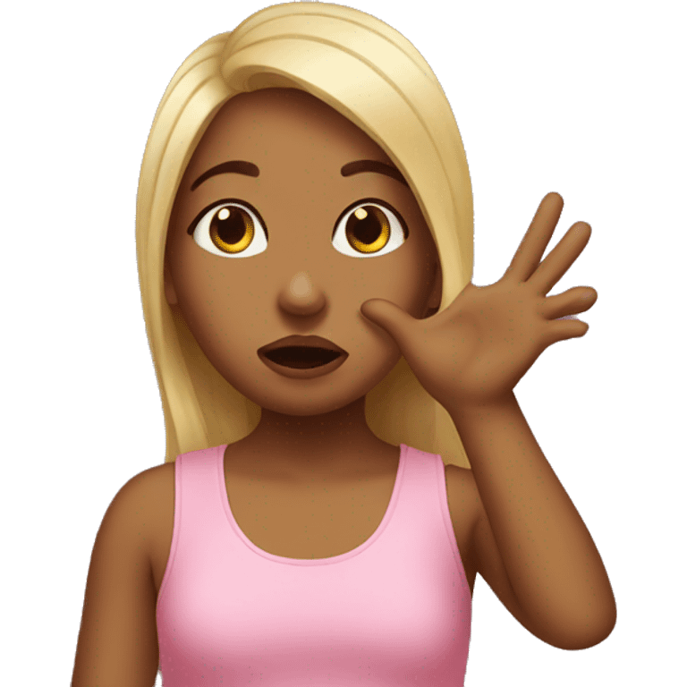 Girl blowing kiss  emoji