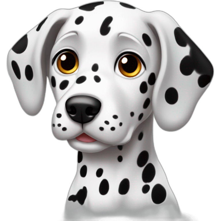 Cute little Dalmatian emoji