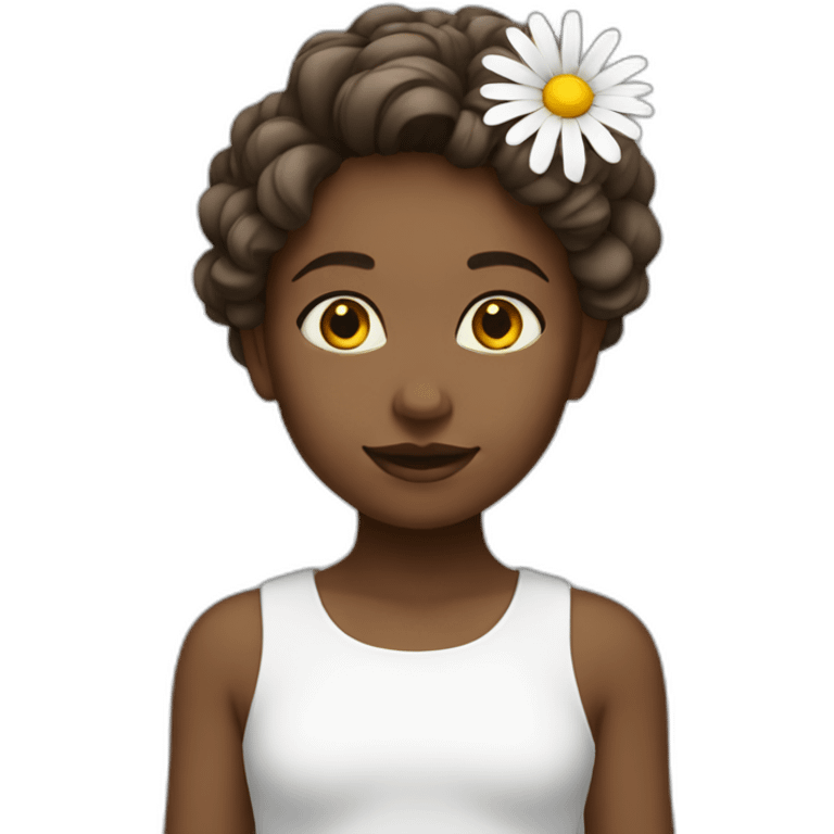 daisy-girl-white-people emoji