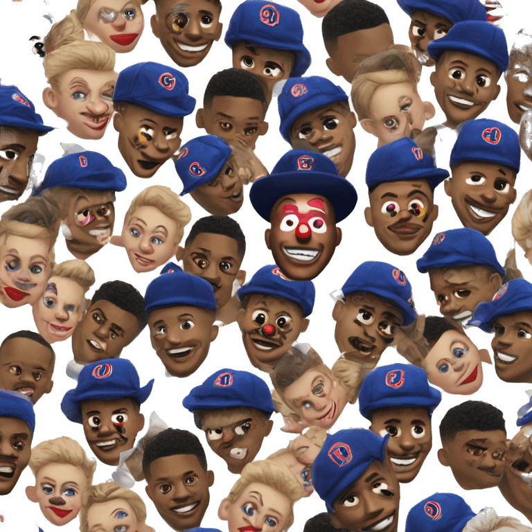 Saquon Barkley in clown makeup emoji