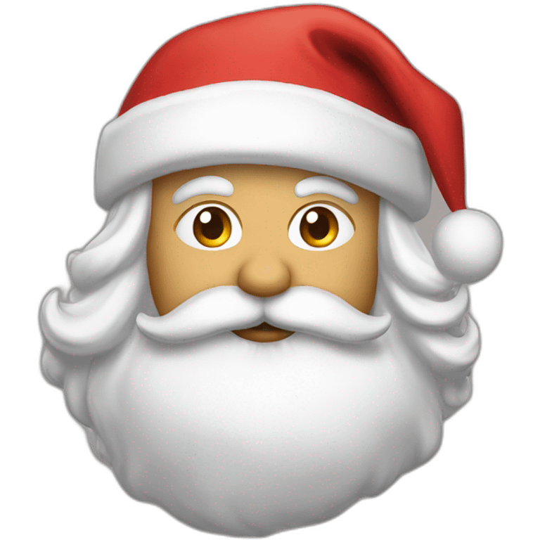 Santa cheff kiss emoji