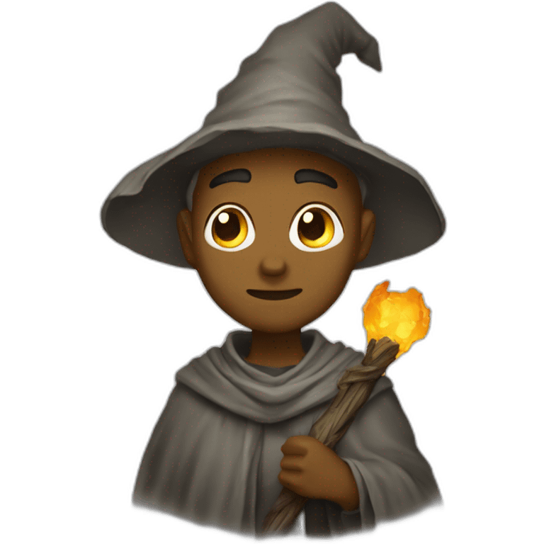 Caverne avec un mage emoji