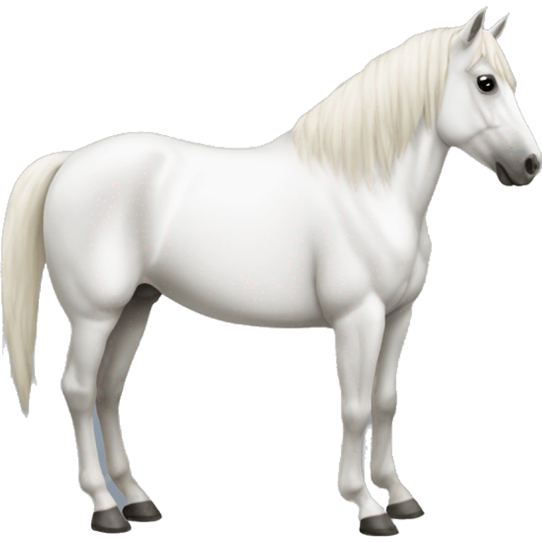 Horse white  emoji