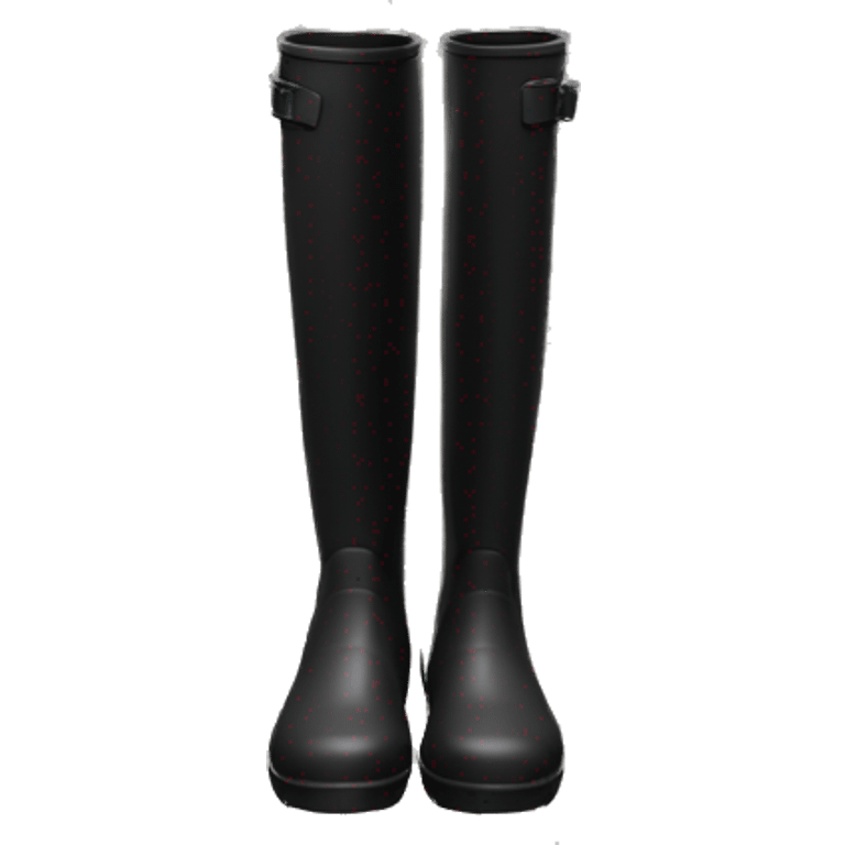 Black hunter boots  emoji