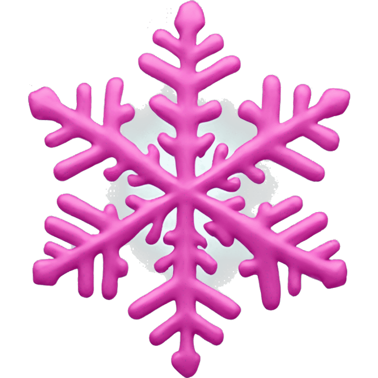 Pink snowflake emoji