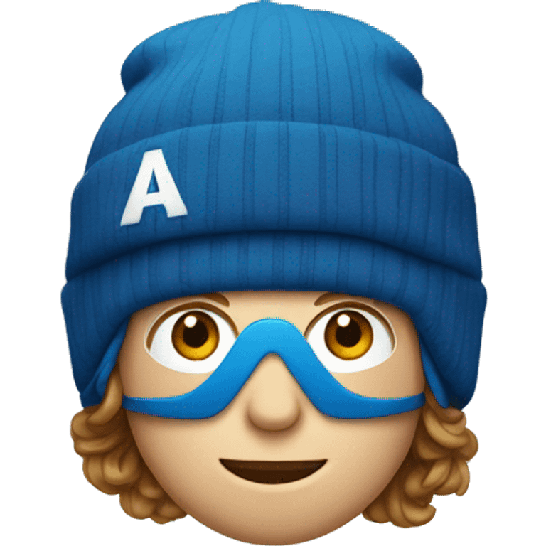 Shaun White wearing a blue A’s hat emoji