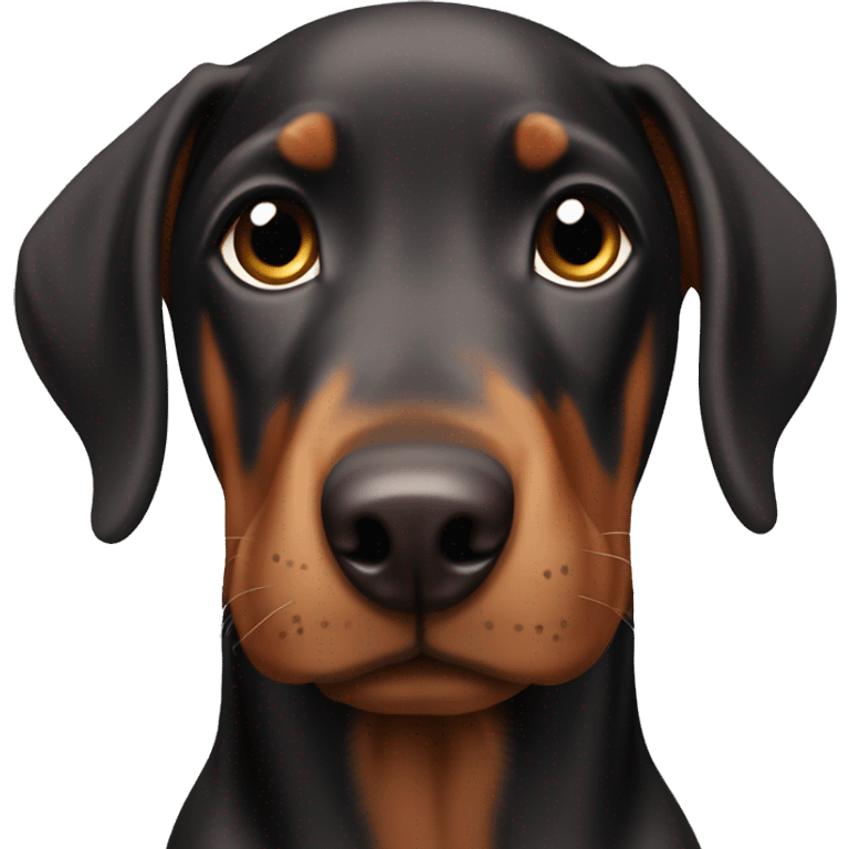 Doberman puppy  emoji