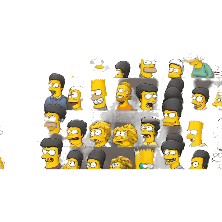 Quiero que creesun emoji del personaje de los Simpson Frink emoji