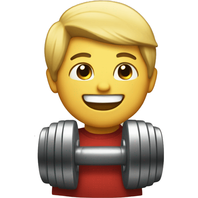 dumbell smile emoji