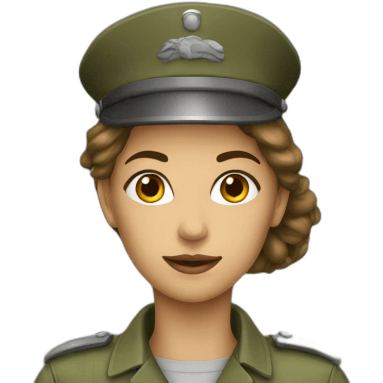 Femme militaire emoji