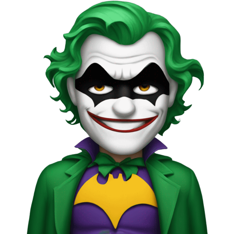 The joker dressed as Batman   emoji