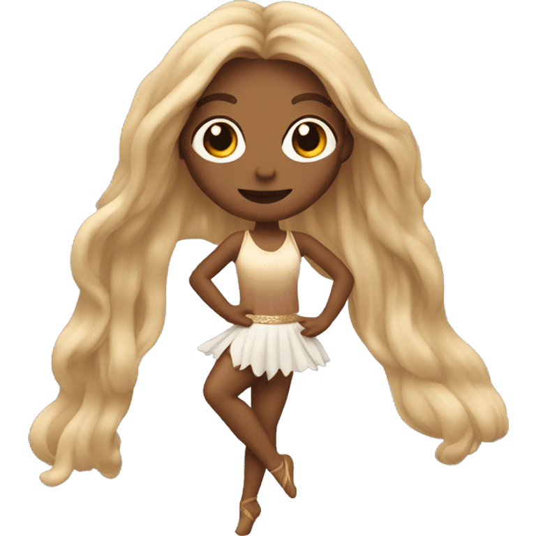 dancer with long purole hair emoji