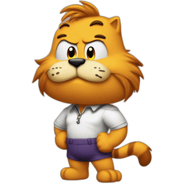 Garfield musclé  emoji