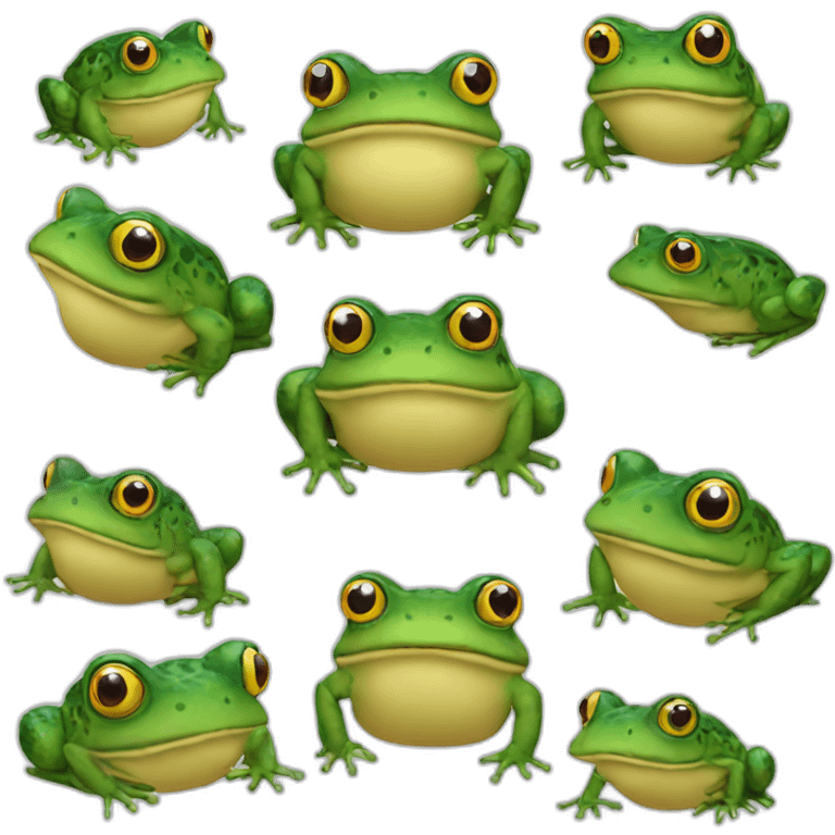 talking toads with chat bubbles emoji