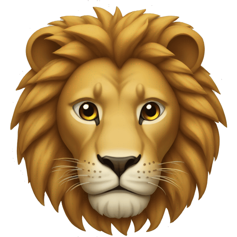 lion with youtube icon emoji