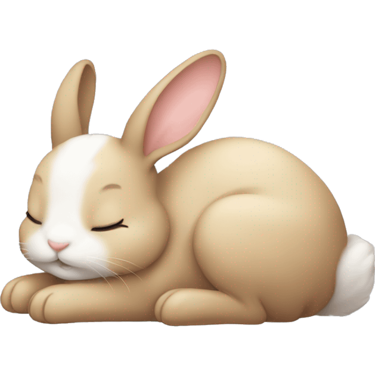 Cutest bunny sleeping emoji