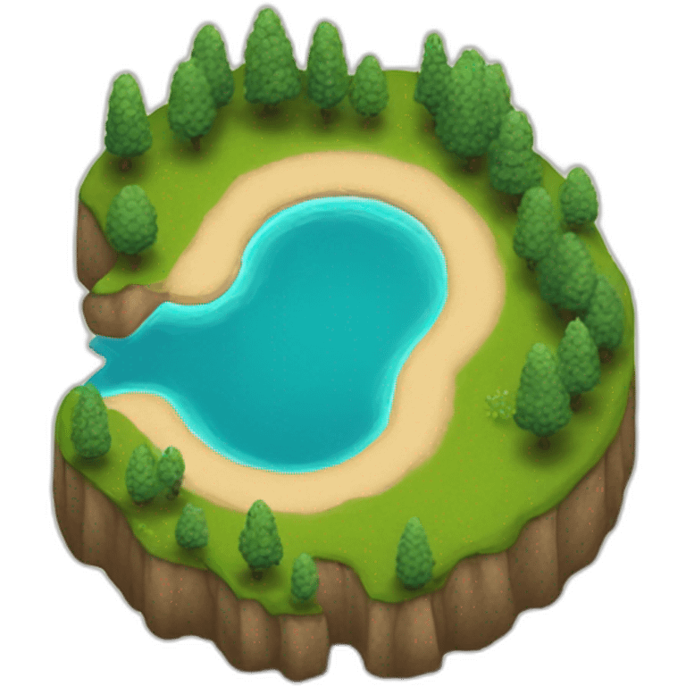 lake shaped like a horseshoe emoji