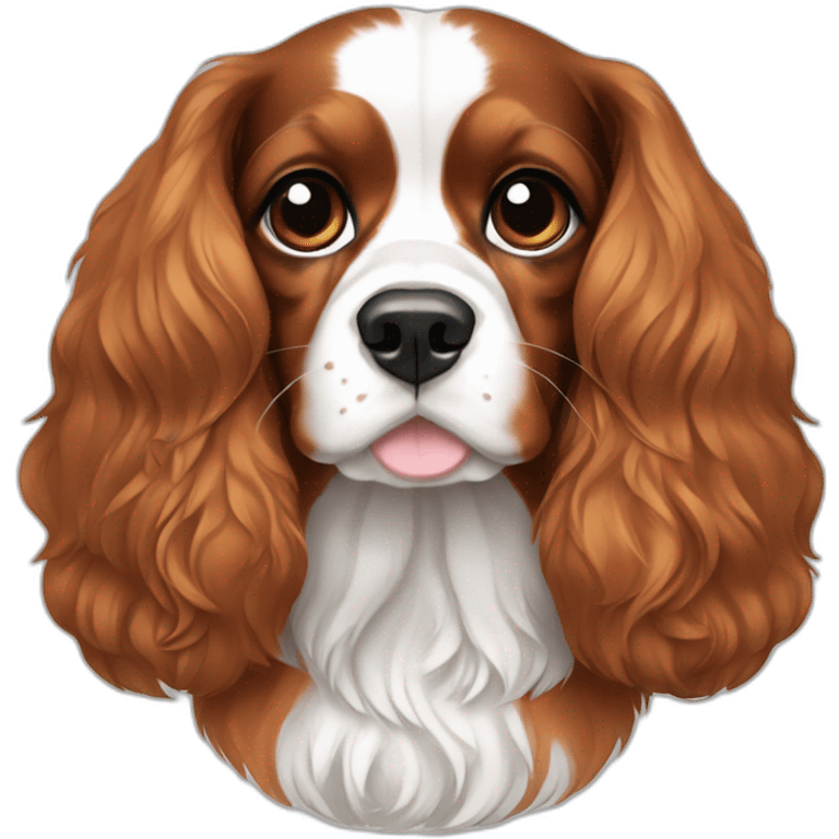 tricolor-king-charles-cavalier-spaniel emoji