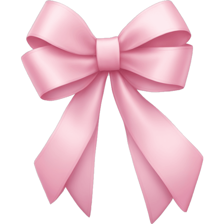 light pink ribbon bow emoji