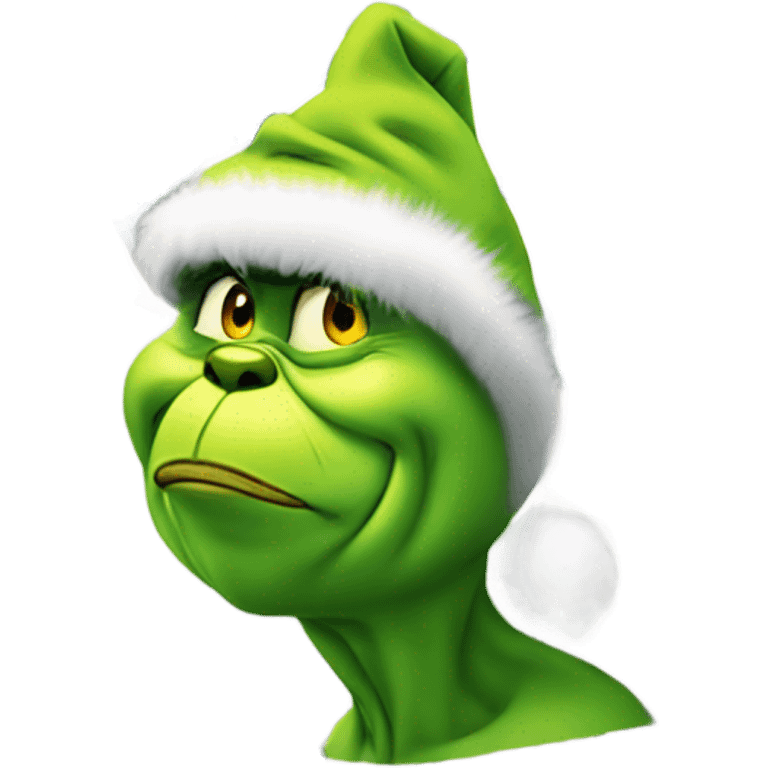 The Grinch on Mount Rushmore emoji