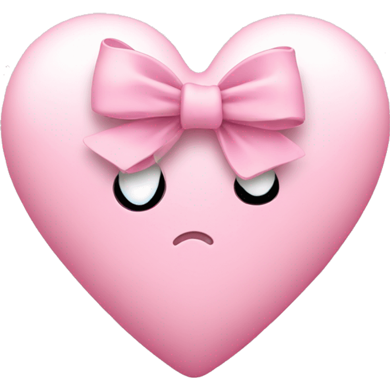 Light pink heart with bow emoji