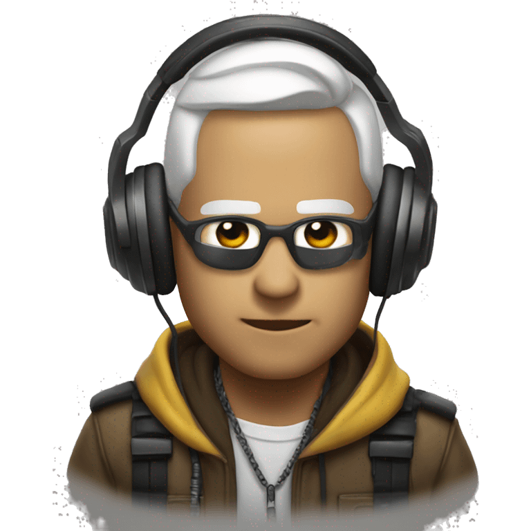 Escorpión mortal kom  with headphone emoji