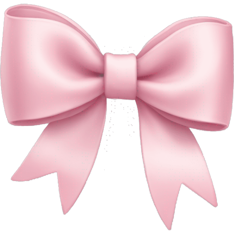 light pink bow ombro with charm emoji