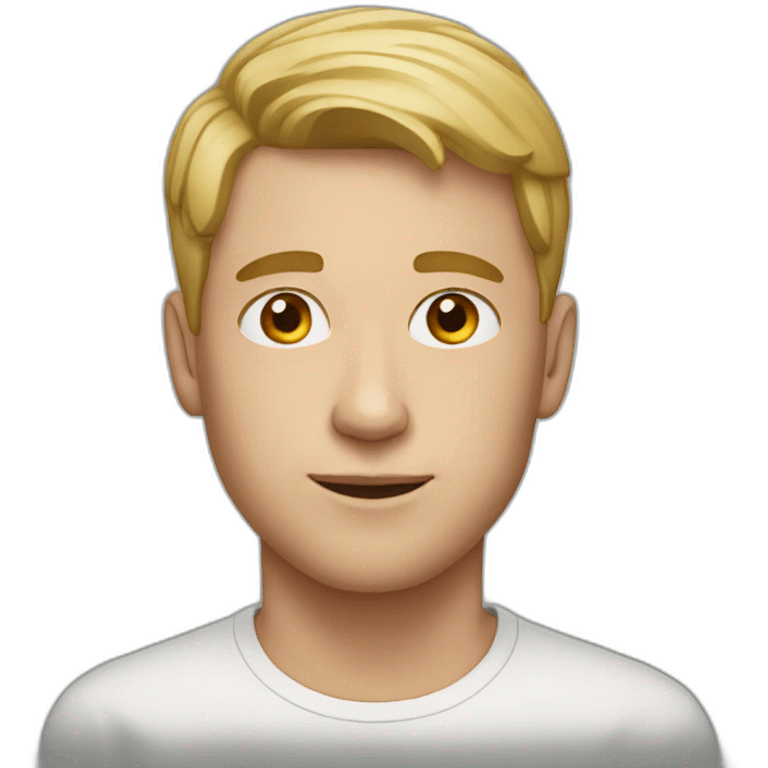 Young white man emoji