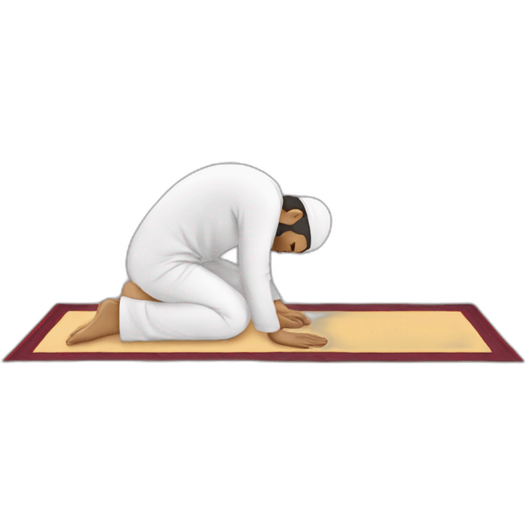 Muslim doing Sujood emoji