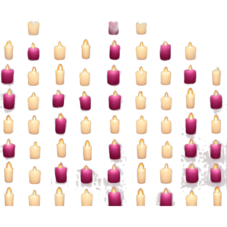 Burgundy candles emoji